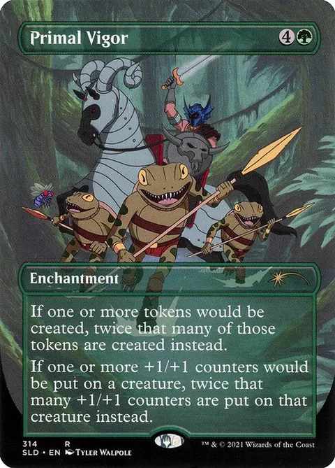 Primal Vigor, card 314 from Secret Lair Drop