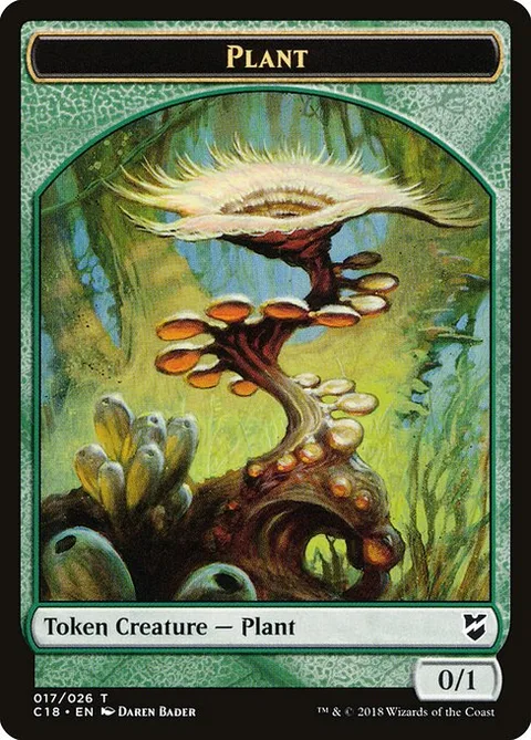 Plant, card 17 from Commander 2018 Tokens