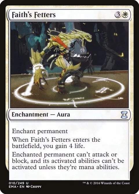 Faith's Fetters, card 10 from Eternal Masters