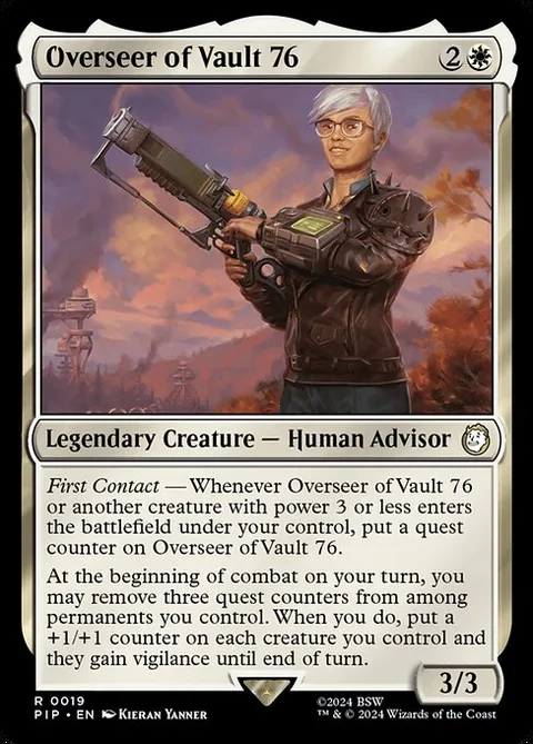 Overseer of Vault 76, carte 19 de Fallout