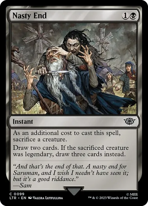 Nasty End, card 99 from The Lord of the Rings: Tales of Middle-earth