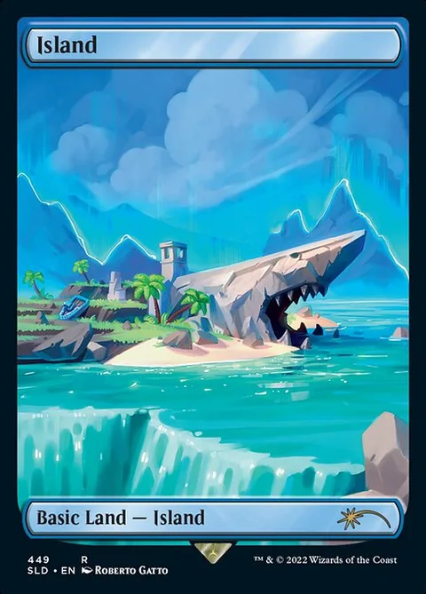 Island, card 449 from Secret Lair Drop