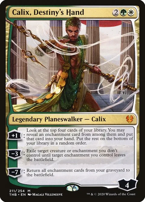 Calix, Destiny's Hand, carte 211p de Theros Beyond Death Promos