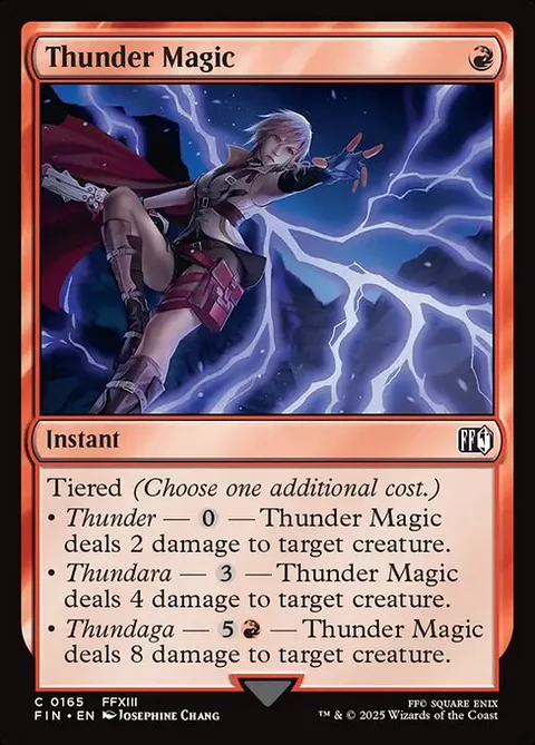 Thunder Magic, carte 165 de Final Fantasy