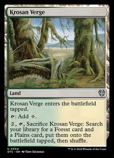 Krosan Verge, carte 304 de Outlaws of Thunder Junction Commander