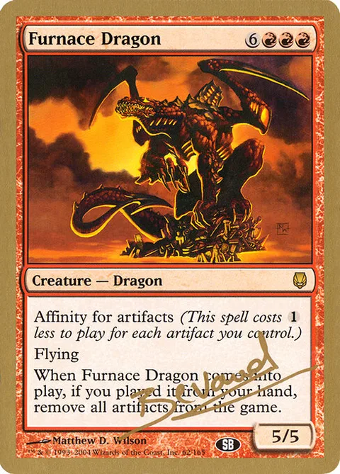 Furnace Dragon, card mb62sb from World Championship Decks 2004