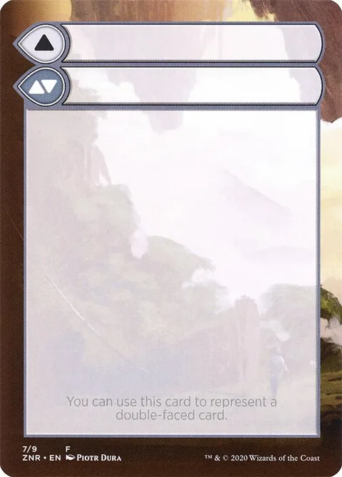 Double-Faced Substitute Card, card 7 from Zendikar Rising Substitute Cards