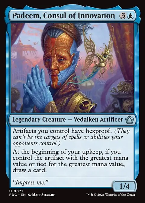 Padeem, Consul of Innovation, carte 71 de Foundations Commander