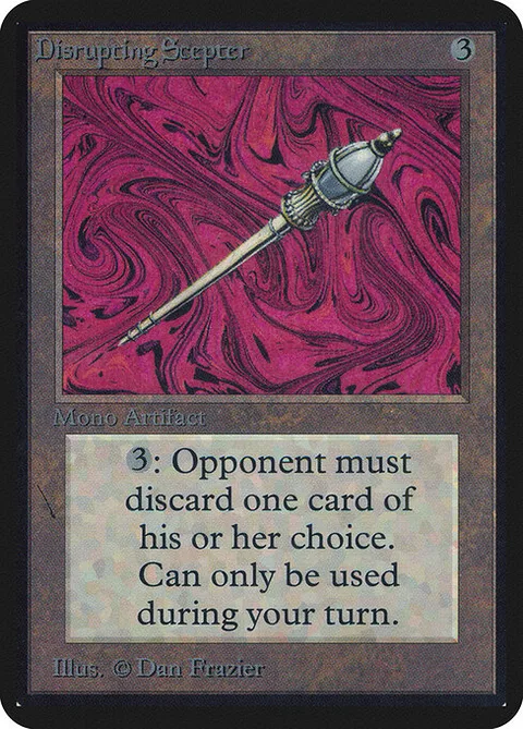 Disrupting Scepter, card 242 from Limited Edition Alpha
