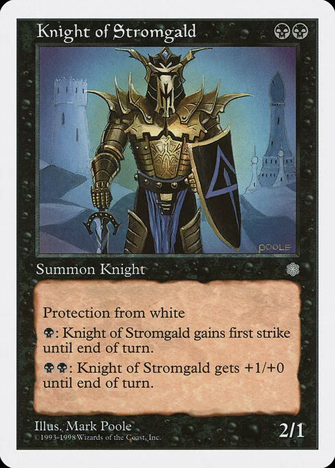 Knight of Stromgald, card 26 from Anthologies