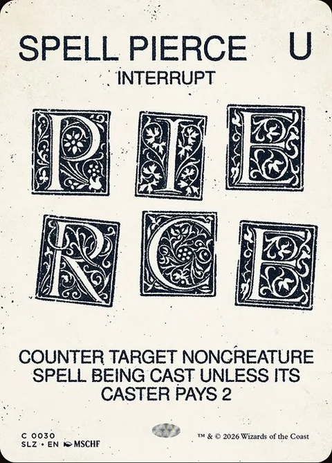 SPELL PIERCE, carte 30 de The Zeta Set