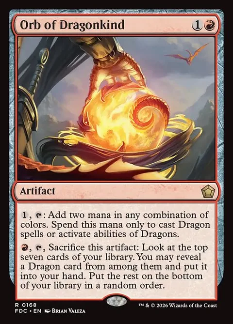 Orb of Dragonkind, carte 168 de Foundations Commander