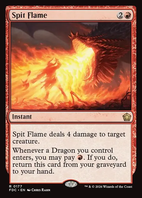 Spit Flame, carte 177 de Foundations Commander