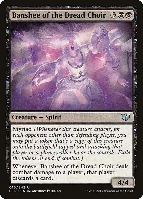 Banshee of the Dread Choir, card 16 from Commander 2015