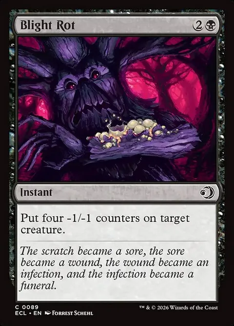 Blight Rot, card 89 from Lorwyn Eclipsed