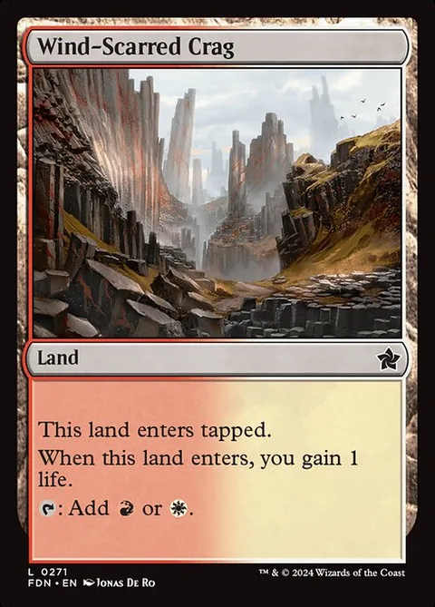 Wind-Scarred Crag, card 271 from Foundations