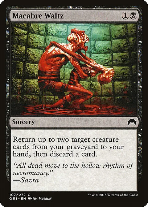 Macabre Waltz, card 107 from Magic Origins