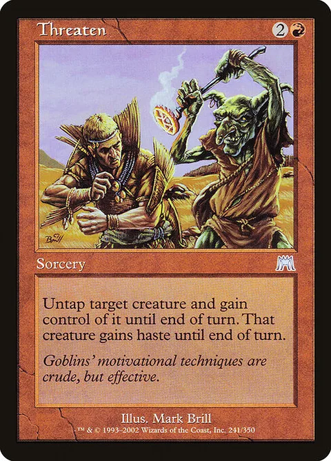 Threaten, carte 241 de Onslaught