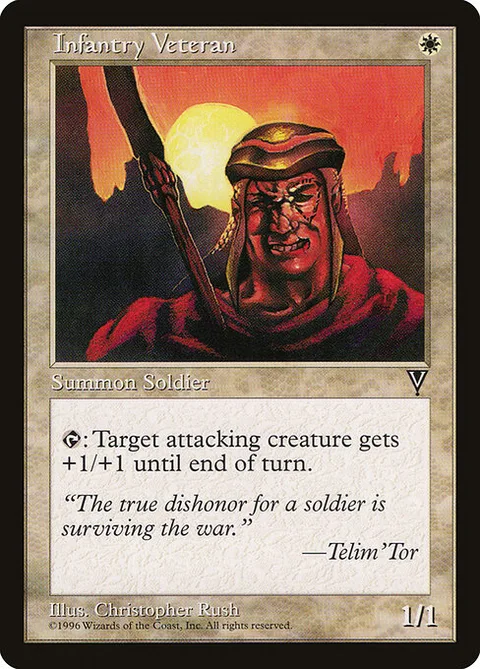Infantry Veteran, carte 9 de Visions