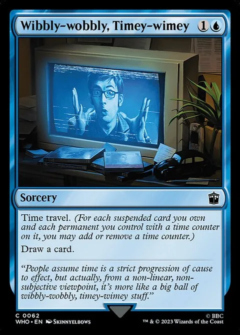 Wibbly-wobbly, Timey-wimey, card 62 from Doctor Who