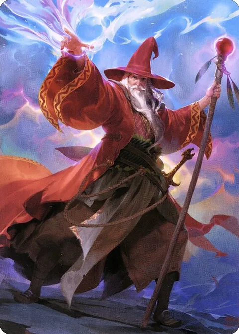 Elminster // Elminster, carte 36 de Battle for Baldur's Gate Art Series
