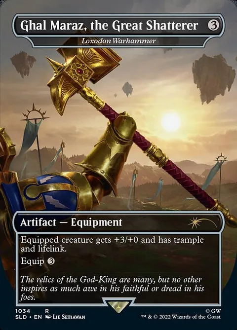 Loxodon Warhammer, card 1034 from Secret Lair Drop