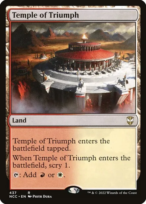 Temple of Triumph, card 437 from New Capenna Commander