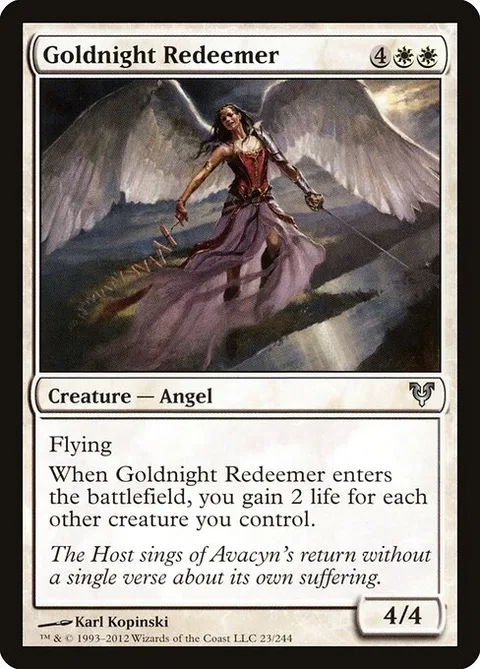Goldnight Redeemer, carte 23 de Avacyn Restored