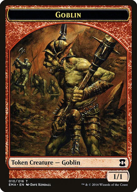 Goblin, card 10 from Eternal Masters Tokens