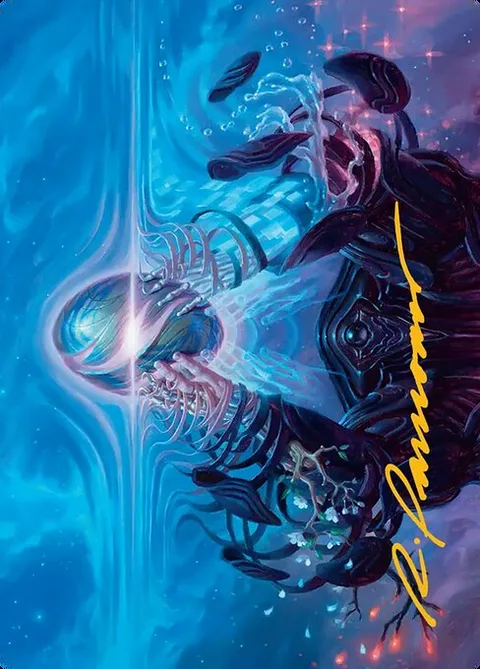 The Endstone // The Endstone, card 28 from Edge of Eternities Art Series