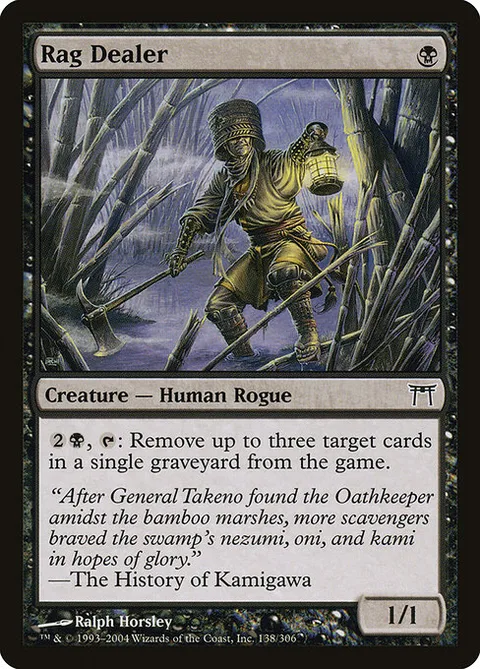 Rag Dealer, card 138 from Champions of Kamigawa