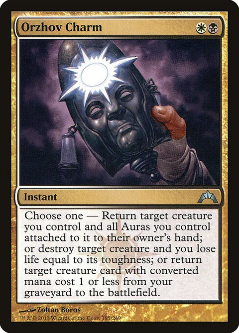 Orzhov Charm, card 185 from Gatecrash