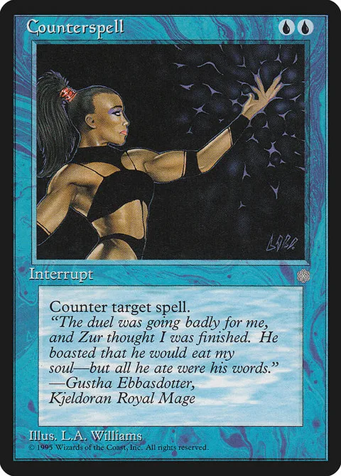 Counterspell, card 64 from Ice Age