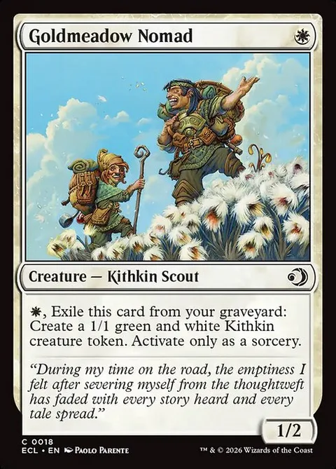 Goldmeadow Nomad, carte 18 de Lorwyn Eclipsed