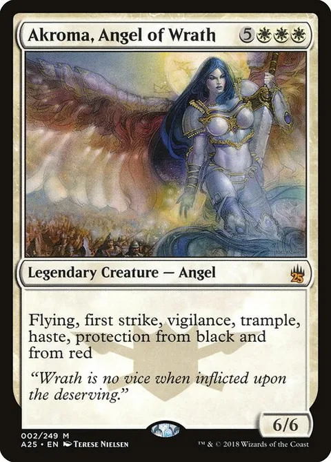 Akroma, Angel of Wrath, card 2 from Masters 25