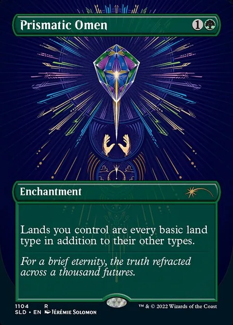 Prismatic Omen, card 1104 from Secret Lair Drop