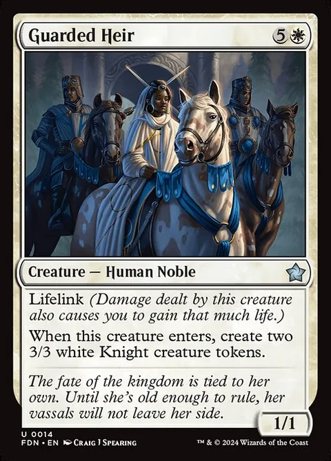 Guarded Heir, card 14 from Foundations