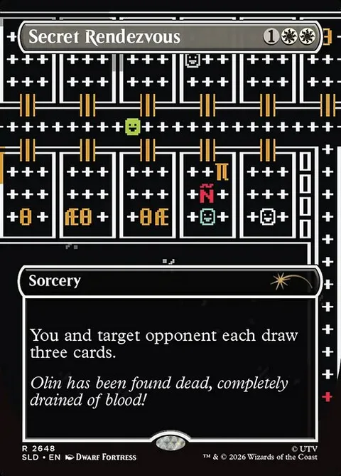 Secret Rendezvous, card 2648 from Secret Lair Drop