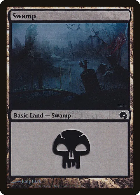 Swamp, card 29 from Premium Deck Series: Graveborn