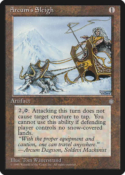 Arcum's Sleigh, card 309 from Ice Age