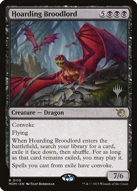 Hoarding Broodlord, card 110p from March of the Machine Promos