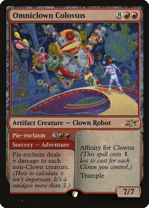Omniclown Colossus // Pie-roclasm, card 402 from Unfinity