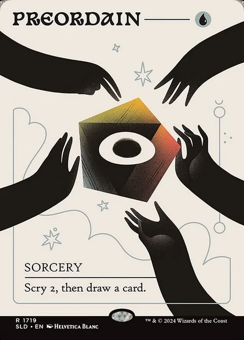 Preordain, card 1719 from Secret Lair Drop