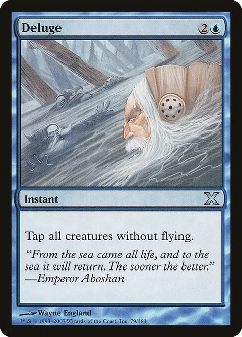 Deluge, card 79 from Tenth Edition