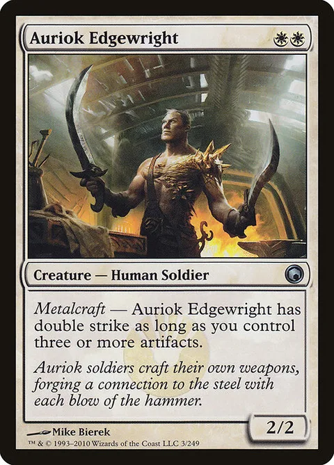 Auriok Edgewright, card 3 from Scars of Mirrodin
