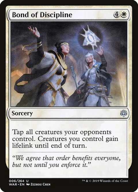 Bond of Discipline, card 6 from War of the Spark