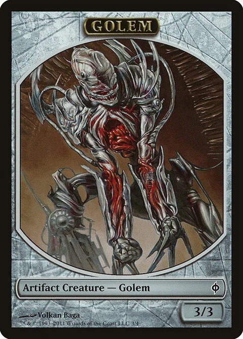 Golem, carte 3 de New Phyrexia Tokens