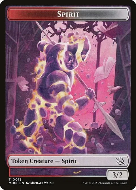 Spirit, card 13 from March of the Machine Tokens