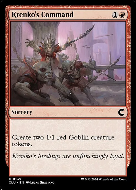 Krenko's Command, carte 139 de Ravnica: Clue Edition