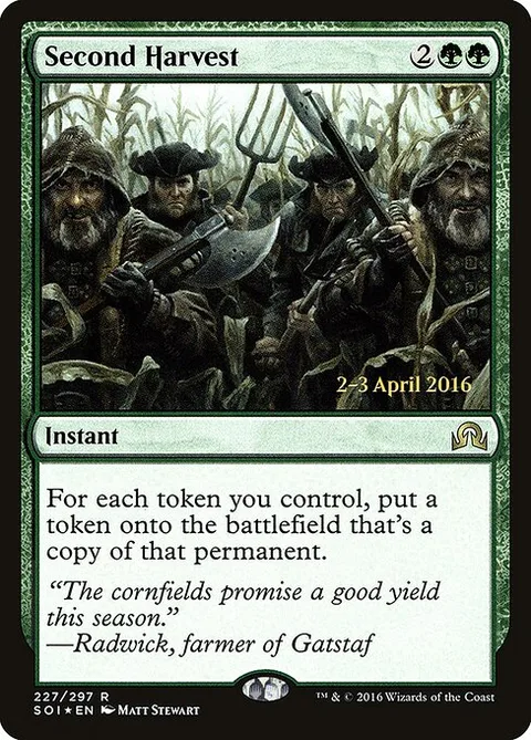 Second Harvest, card 227s from Shadows over Innistrad Promos